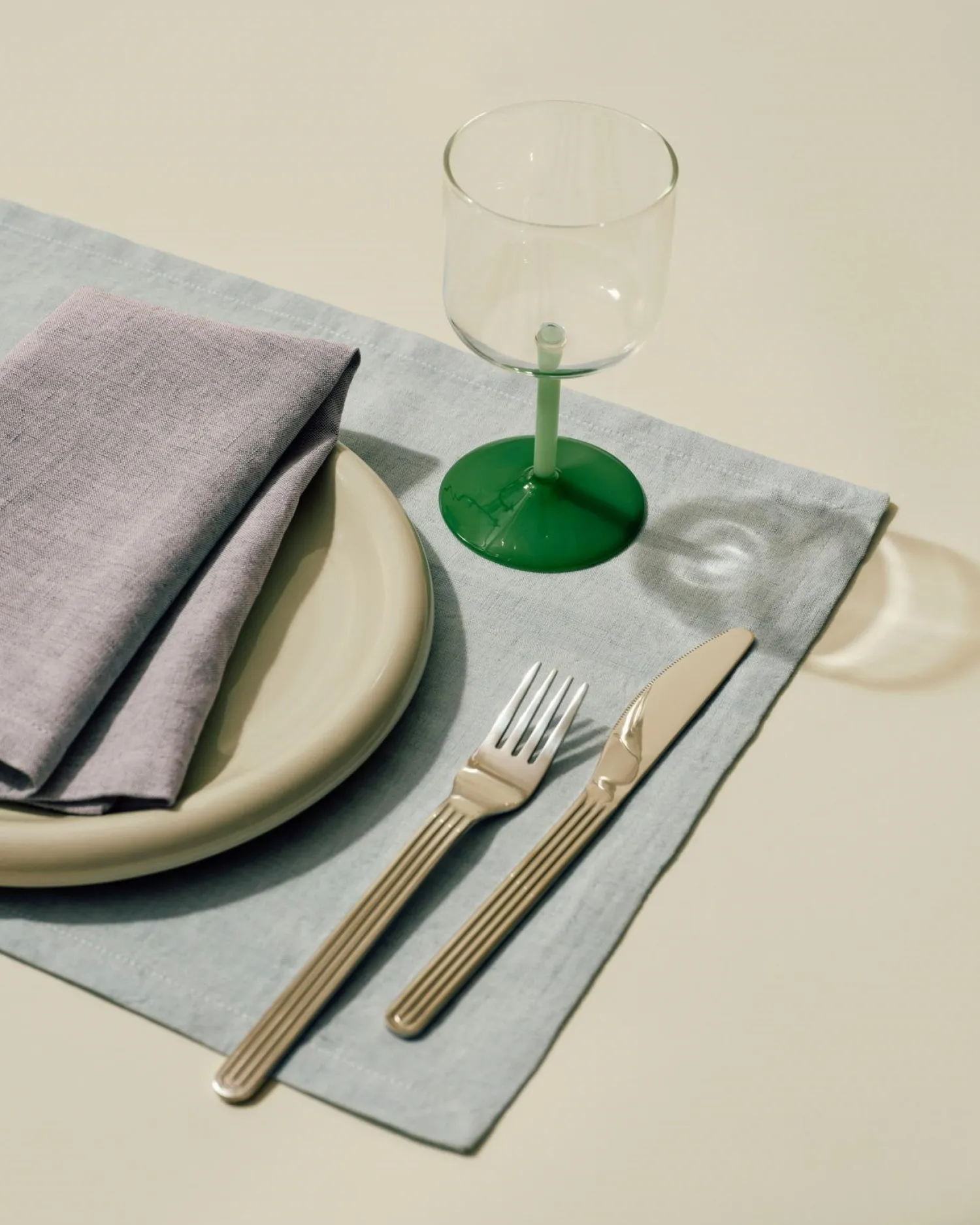 - Tavolo Napkin/Placemat - Set of 4 - Soft blue^Hay Clearance