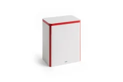 - Tin Container - Off-white and red^Hay New