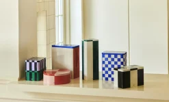 - Tin Container - Round - Red/Soft Pink*Hay Online