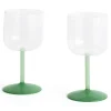 - Tint Wine Glass - Clear, jade light green and jade dark green*Hay Discount