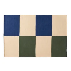 - Tæppe - Ethan cook flat works - peach green check - str. 200 x 300 cm*Hay Clearance