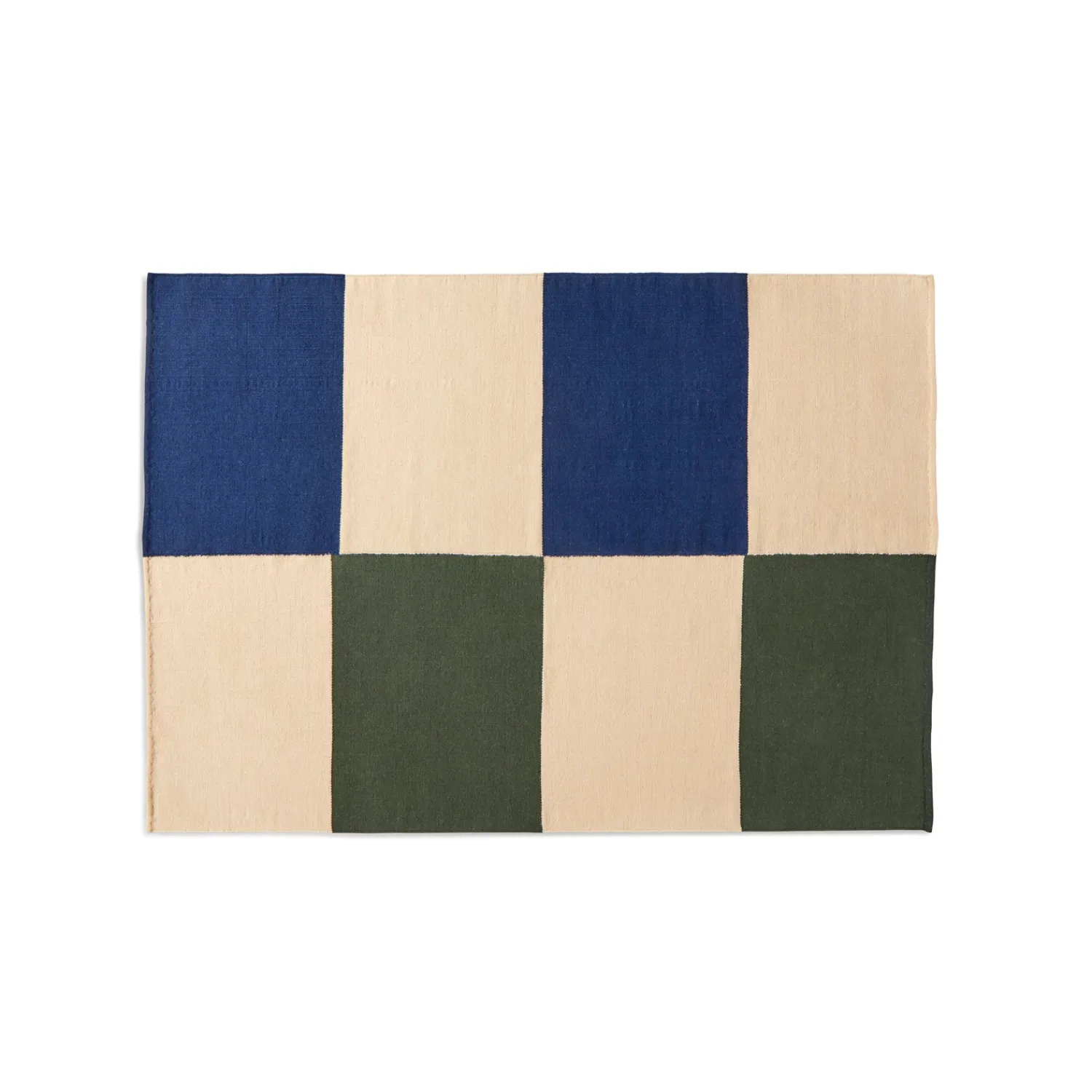 - Tæppe - Ethan cook flat works - peach green check - str. 170 x 240 cm*Hay
