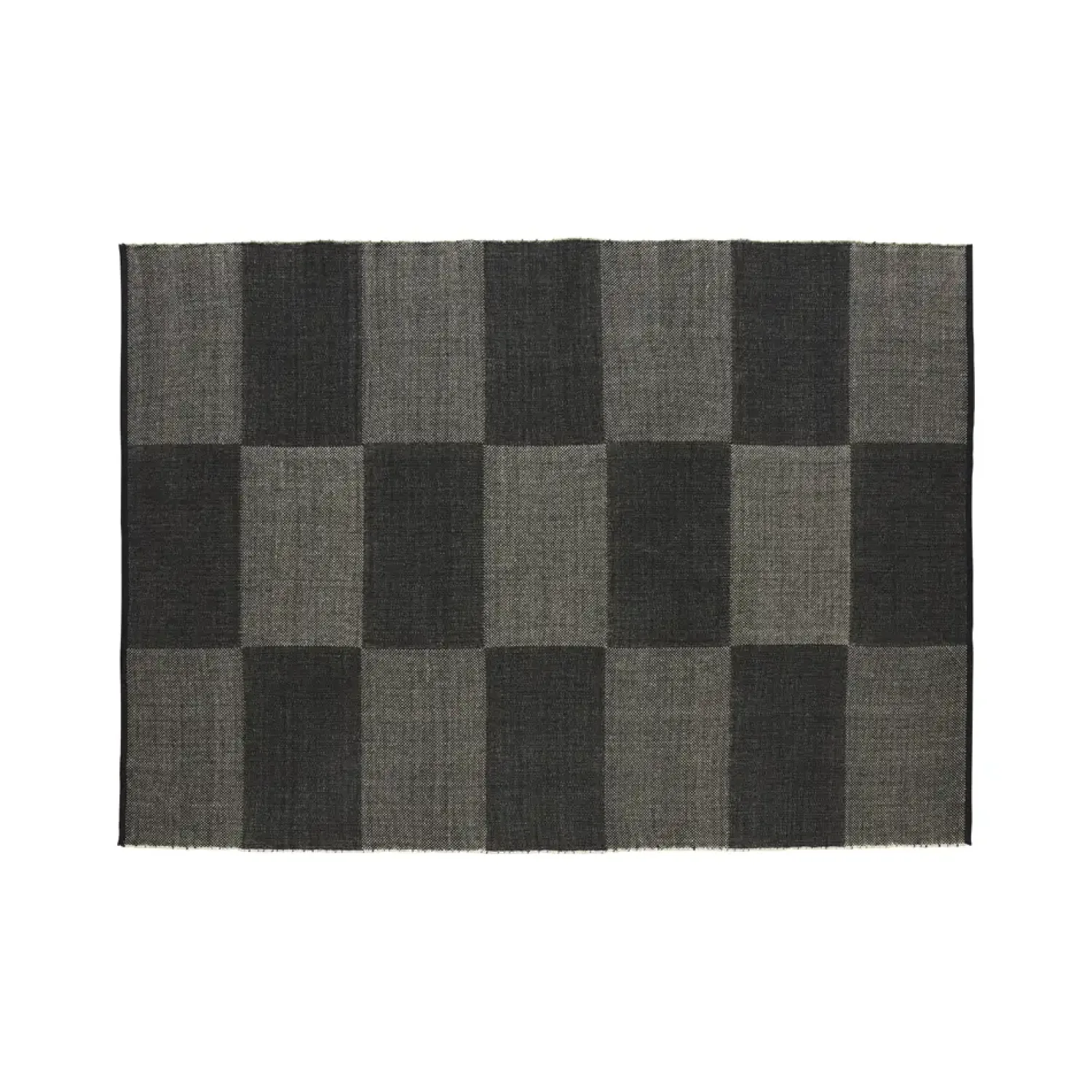 - Tæppe Check Rug - Black L/ Sort - 170 x 240 cm^Hay Best
