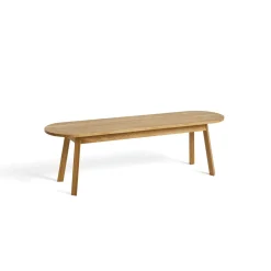 - Triangle Leg Bench - Eg med vandbaseret lak - L150*Hay Hot