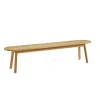 - Triangle Leg Bench - Olieret eg - L: 200 cm.^Hay Outlet