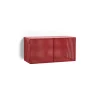 - Vægskab - Perforated Cabinet Wall - Small - Wine Red - H45 x B89 x D40*Hay Clearance