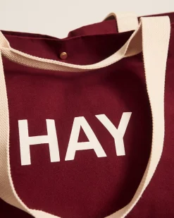 - Weekend Bag (Organic) - Large - Burgundy - Burgundy - 669*Hay Hot