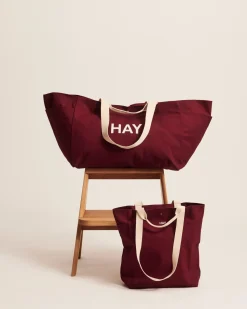 - Weekend Bag (Organic) - Large - Burgundy - Burgundy - 669*Hay Hot