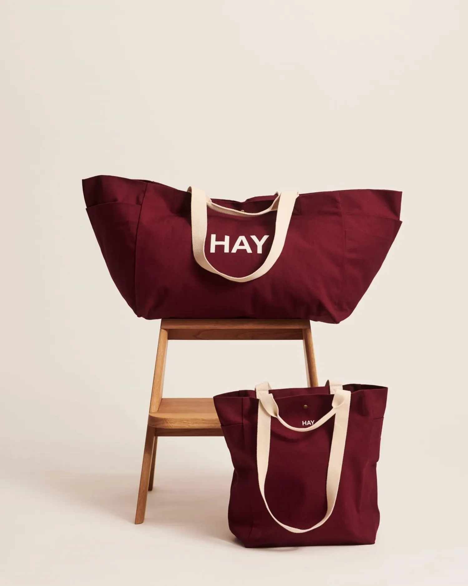- Weekend Bag (Organic) - Large - Burgundy - Burgundy - 669*Hay Hot