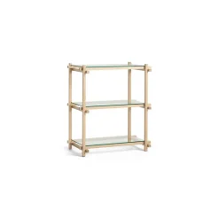 - Woody Shelving 2.0 Column Low - Eg/glas - 3 glashylder^Hay Outlet