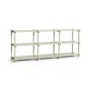 - Woody Shelving 2.0 Column Low - Grå bøg - 9 hylder*Hay Discount