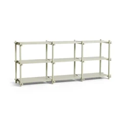 - Woody Shelving 2.0 Column Low - Grå bøg - 9 hylder*Hay Discount