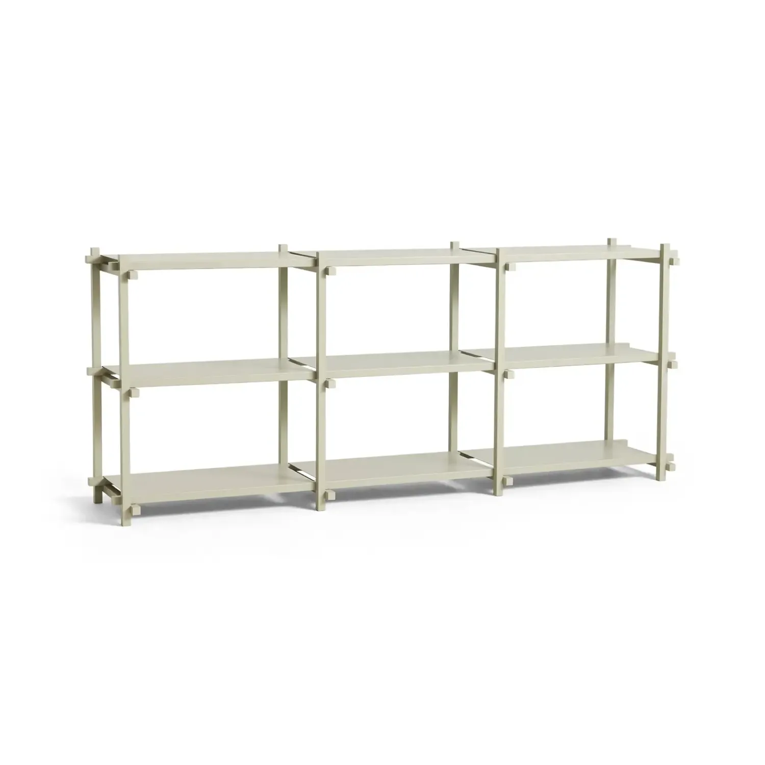 - Woody Shelving 2.0 Column Low - Grå bøg - 9 hylder*Hay Discount