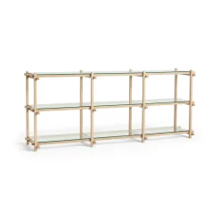- Woody Shelving 2.0 Column Low - Klar Glas/Eg - 9 hylder^Hay Online