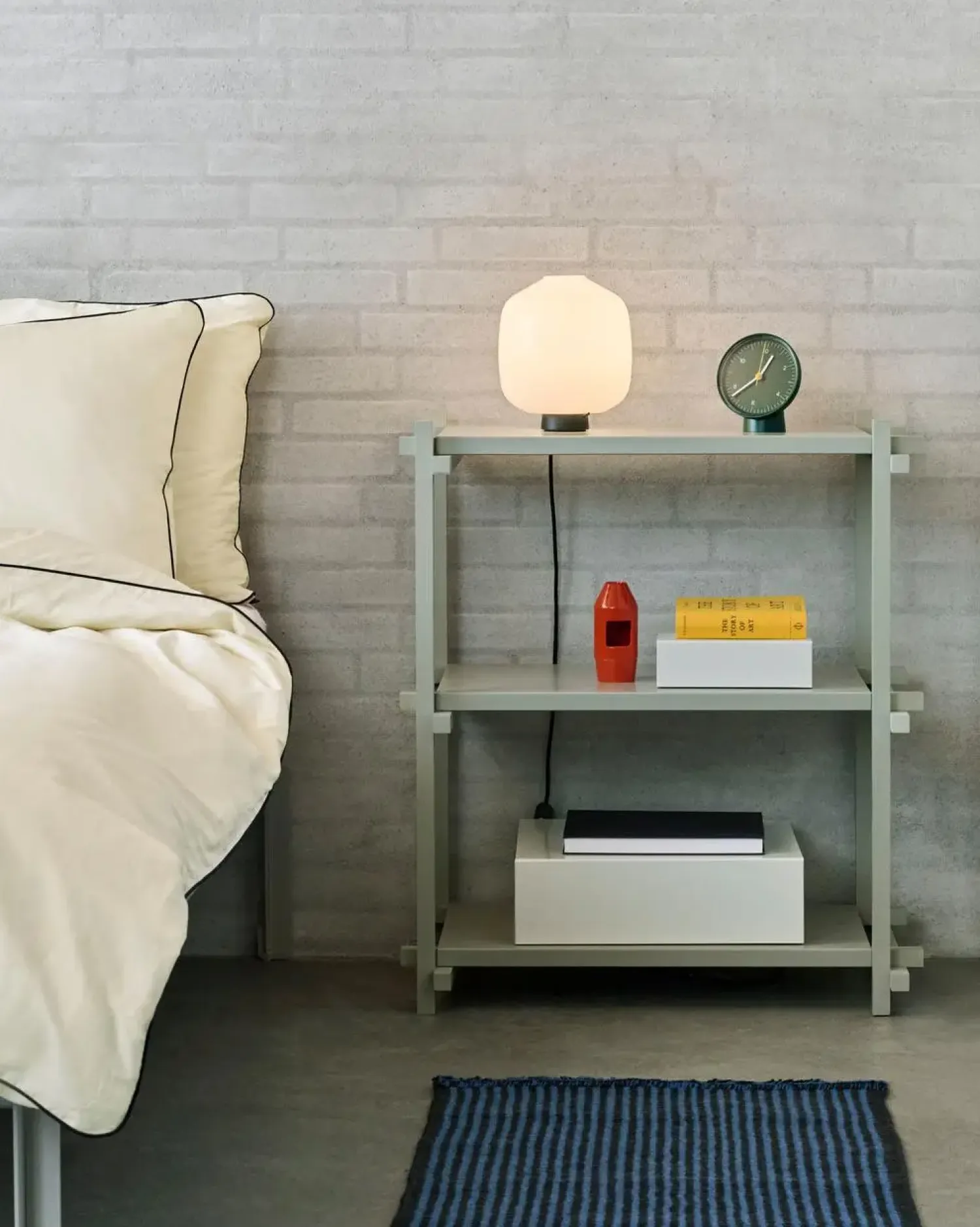 - Woody Shelving 2.0 Column Low - Grå/Bøg - 3 hylder*Hay Sale