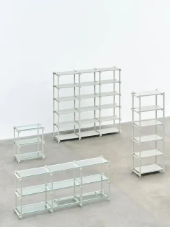 - Woody Shelving 2.0 Column Low - Grå/Bøg - 3 hylder*Hay Sale