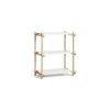 - Woody Shelving 2.0 Column Low - Hvid/Eg - 3 hylder^Hay Sale