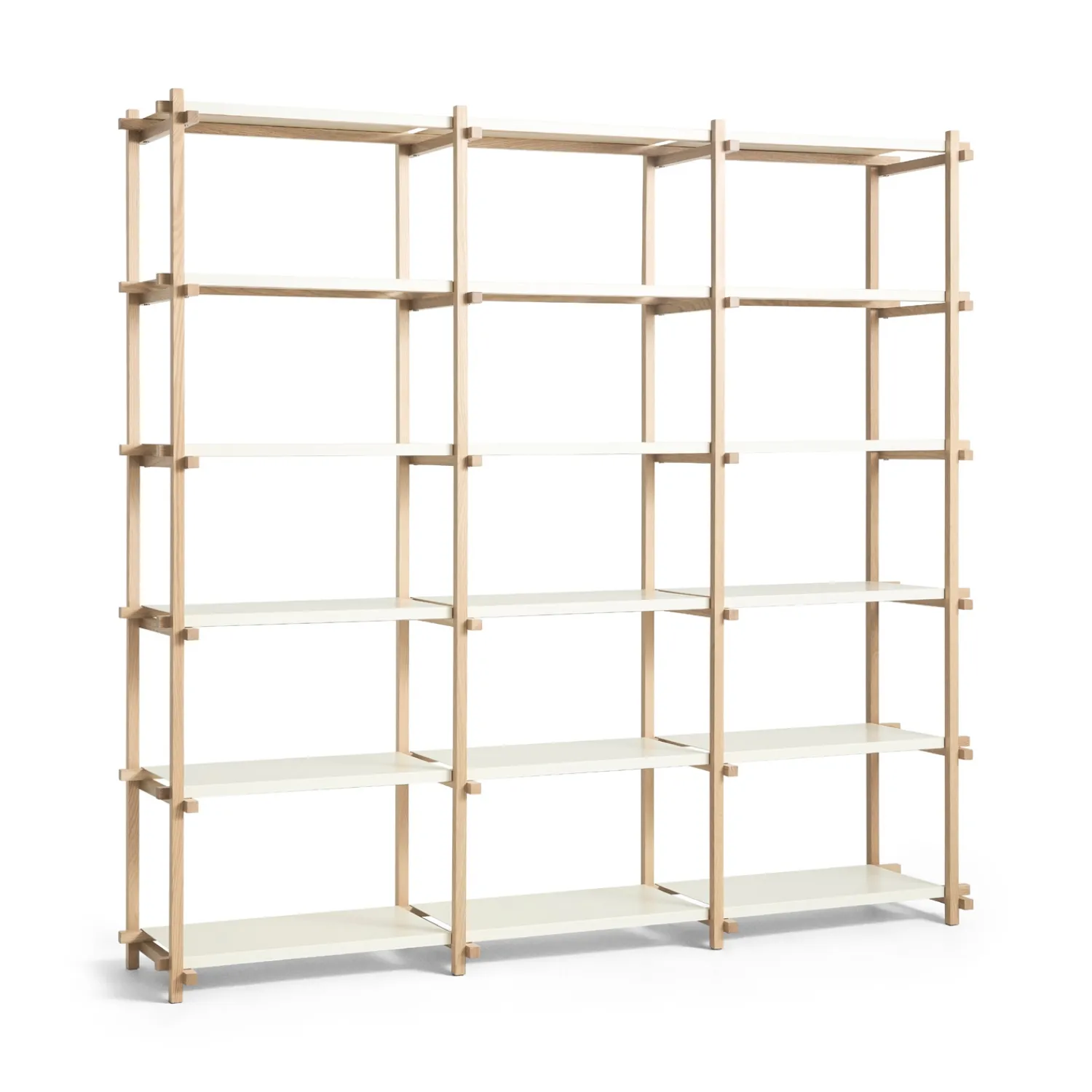 - Woody Shelving 2.0 Column High - Hvid/Eg - 18 hylder^Hay Online