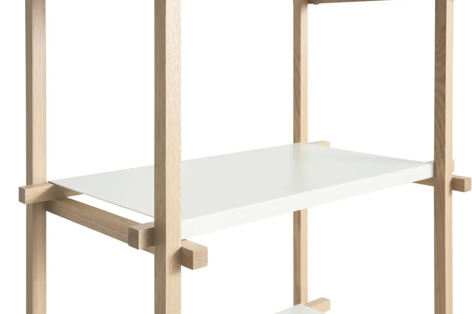 - Woody Shelving 2.0 Column High - Hvid/Eg - 18 hylder^Hay Online