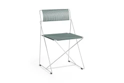 - X-Line Chair - Havestol - Hot galvanised base - Moss^Hay Hot