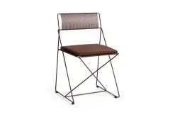 - X-Line Chair - Havestol - Powder coated steel base - Iron rød - ben og sæde*Hay