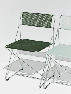 - X-Line Chair Chromed base Indoor - Autumn green^Hay Hot