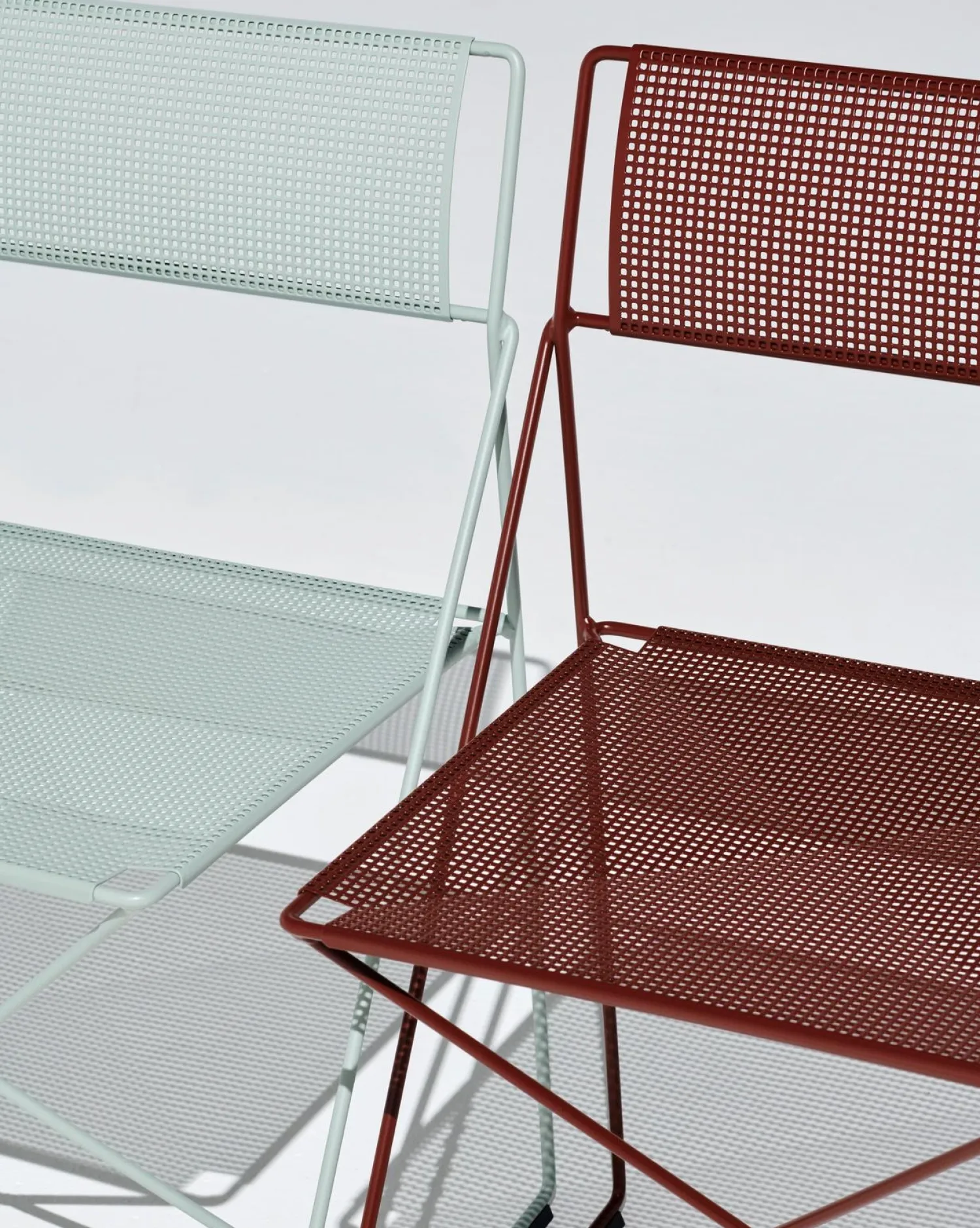 - X-Line Chair Chromed base Indoor - Iron red*Hay Discount