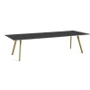 bord - CPH30 table - 300 x 90 cm - bordplade sort linoleum/ben i eg ( lak)*Hay Hot