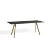 bord - CPH30 table - 200 x 90 cm - bordplade sort linoleum/ben i eg (vandbaseret lak)*Hay Sale