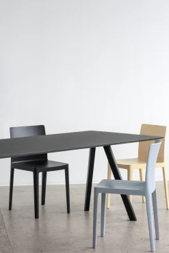 bord - CPH30 table 200 x 90 cm - bordplade sort linoleum/ben sort eg (vandbaseret lak)^Hay Best
