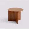 bord - Slit table Wood - Walnut - Ø45 x H35,5 cm*Hay Outlet