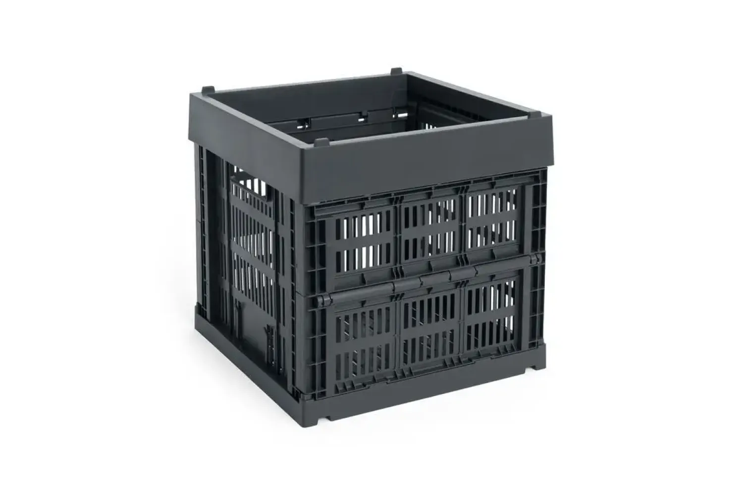 Colour Crate - Cube - Charcoal^Hay New