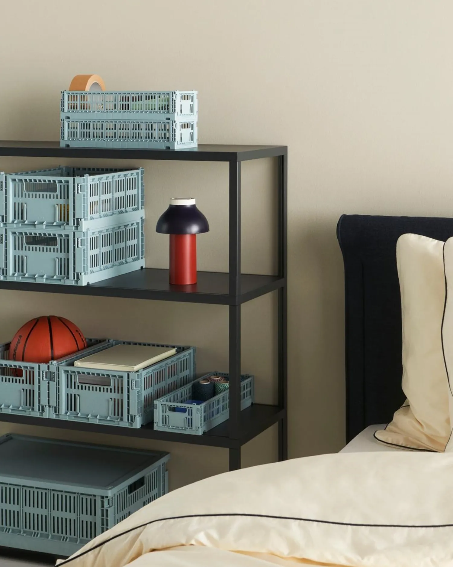 Colour Crate - Large - Dusty blue*Hay Clearance