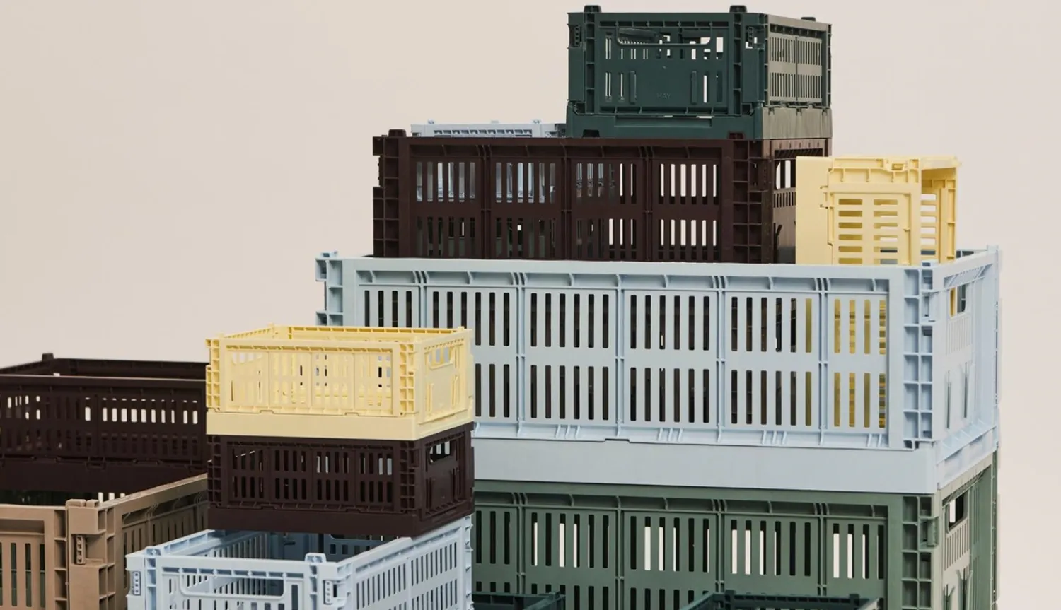 Colour Crate - Large - Dusty blue*Hay Clearance