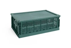 Colour Crate - Large - Dark green*Hay Hot