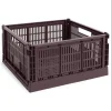 Colour Crate - Large Square - Bordeaux^Hay