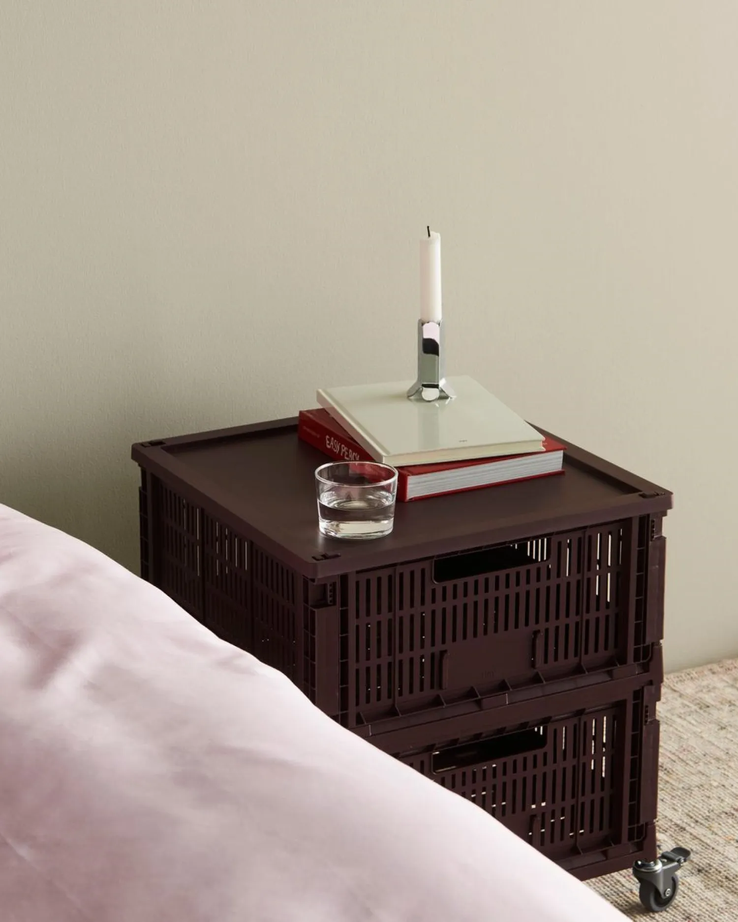 Colour Crate - Large Square - Bordeaux^Hay