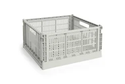 Colour Crate - Large Square - Grey*Hay