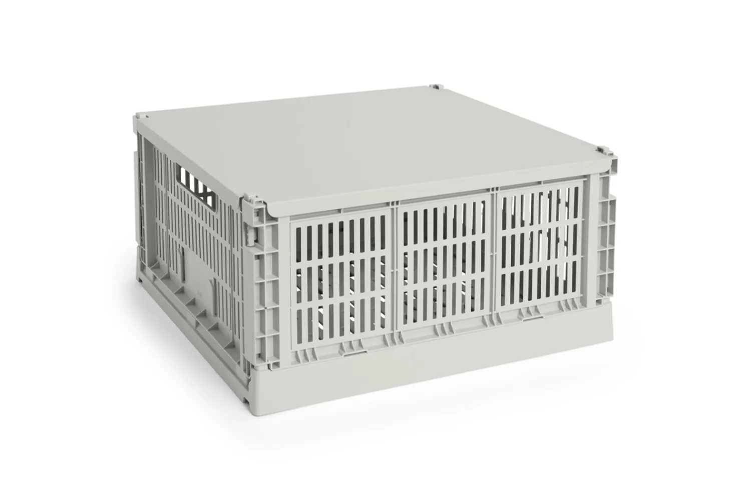 Colour Crate - Large Square - Grey*Hay