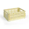 Colour Crate - Medium - Light yellow*Hay New