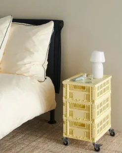 Colour Crate - Medium - Light yellow*Hay New