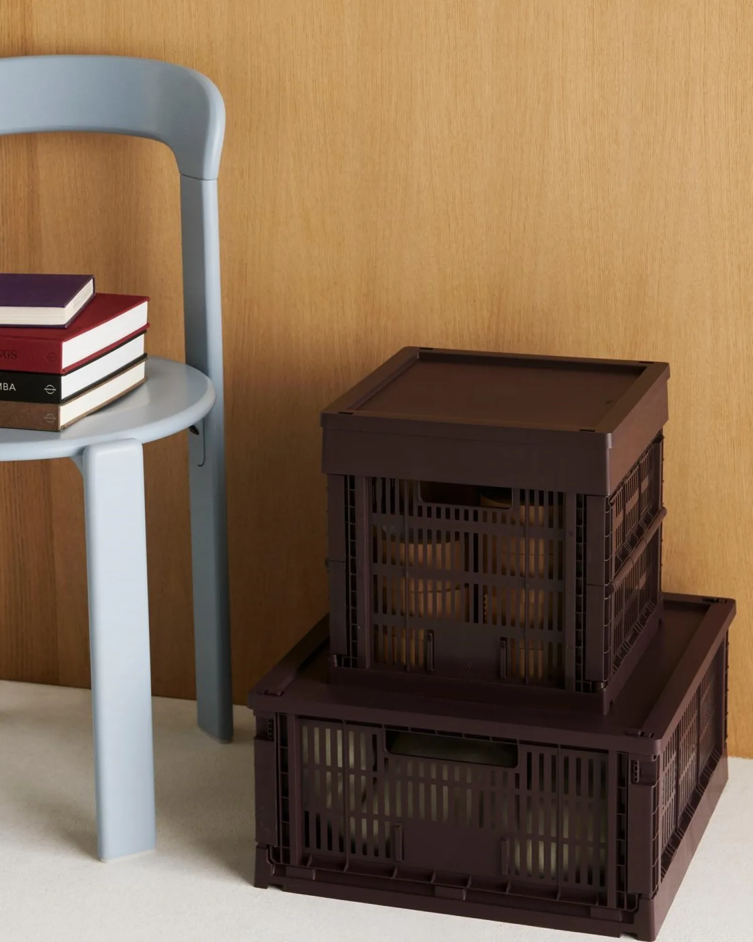 Colour Crate - Medium Square - Bordeaux^Hay Clearance