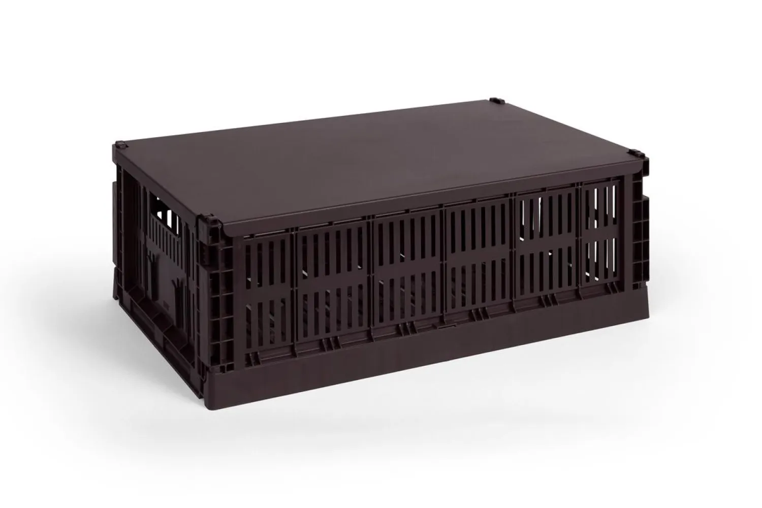 Colour Crate Lid Metal - Large - Bordeaux*Hay Online