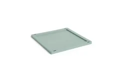 Colour Crate Lid Plastic - Medium Square / Cube - Sage green*Hay Sale