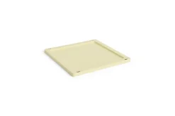 Colour Crate Lid Plastic - Medium Square / Cube - Light yellow*Hay Clearance