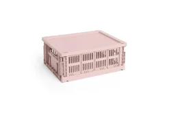 Colour Crate Lid Plastic - Medium - Blush*Hay Clearance