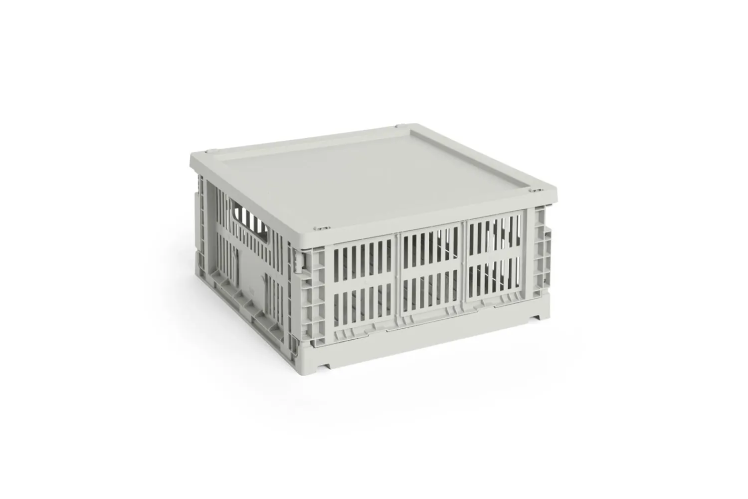 Colour Crate Lid Plastic - Medium Square / Cube - Grey*Hay Outlet