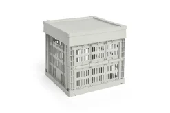 Colour Crate Lid Plastic - Medium Square / Cube - Grey*Hay Outlet