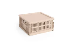 Colour Crate Lid Plastic - Medium Square / Cube - Powder^Hay Outlet