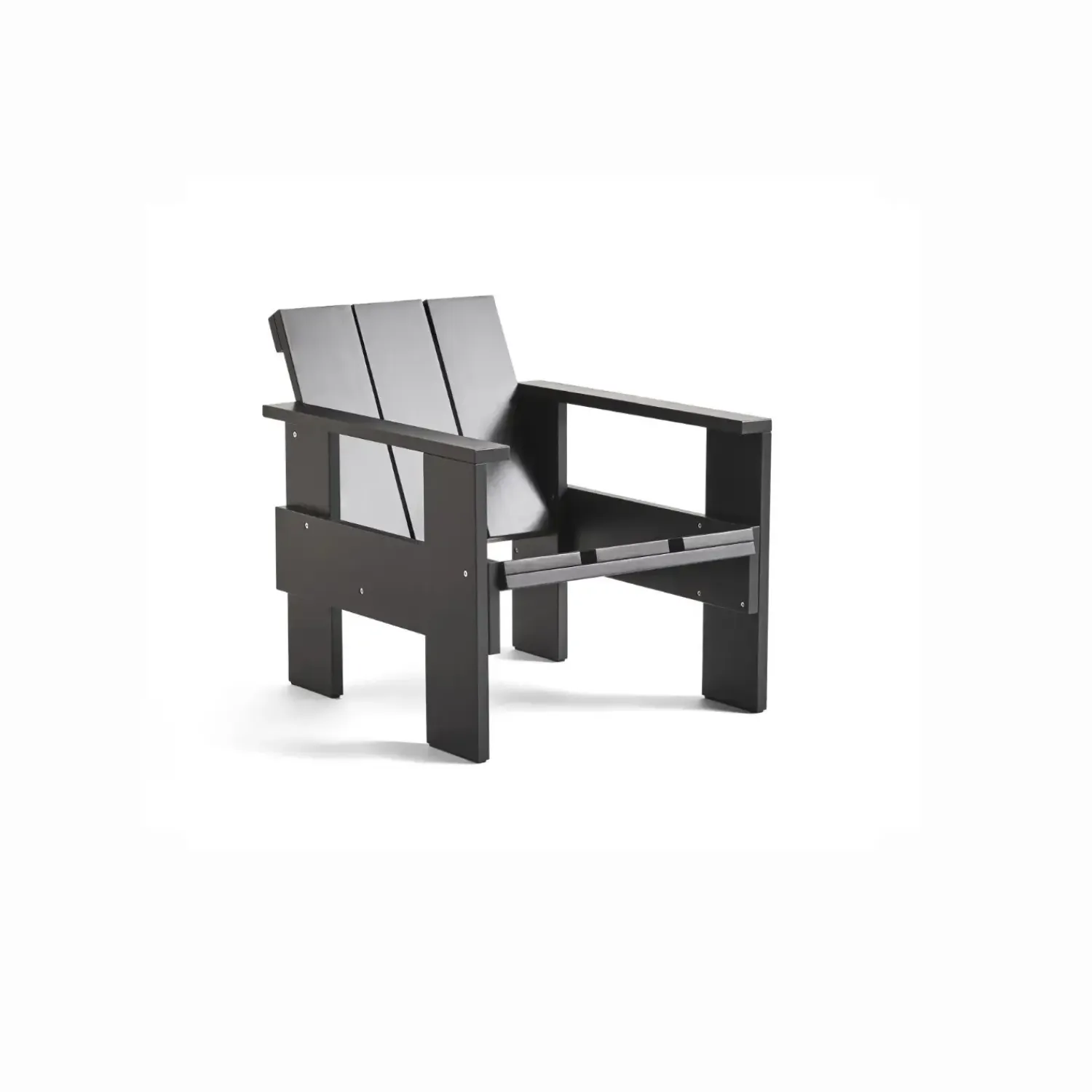 Crate Lounge Chair - Black - Lakeret fyrretræ / Lacquered pinewood^Hay New